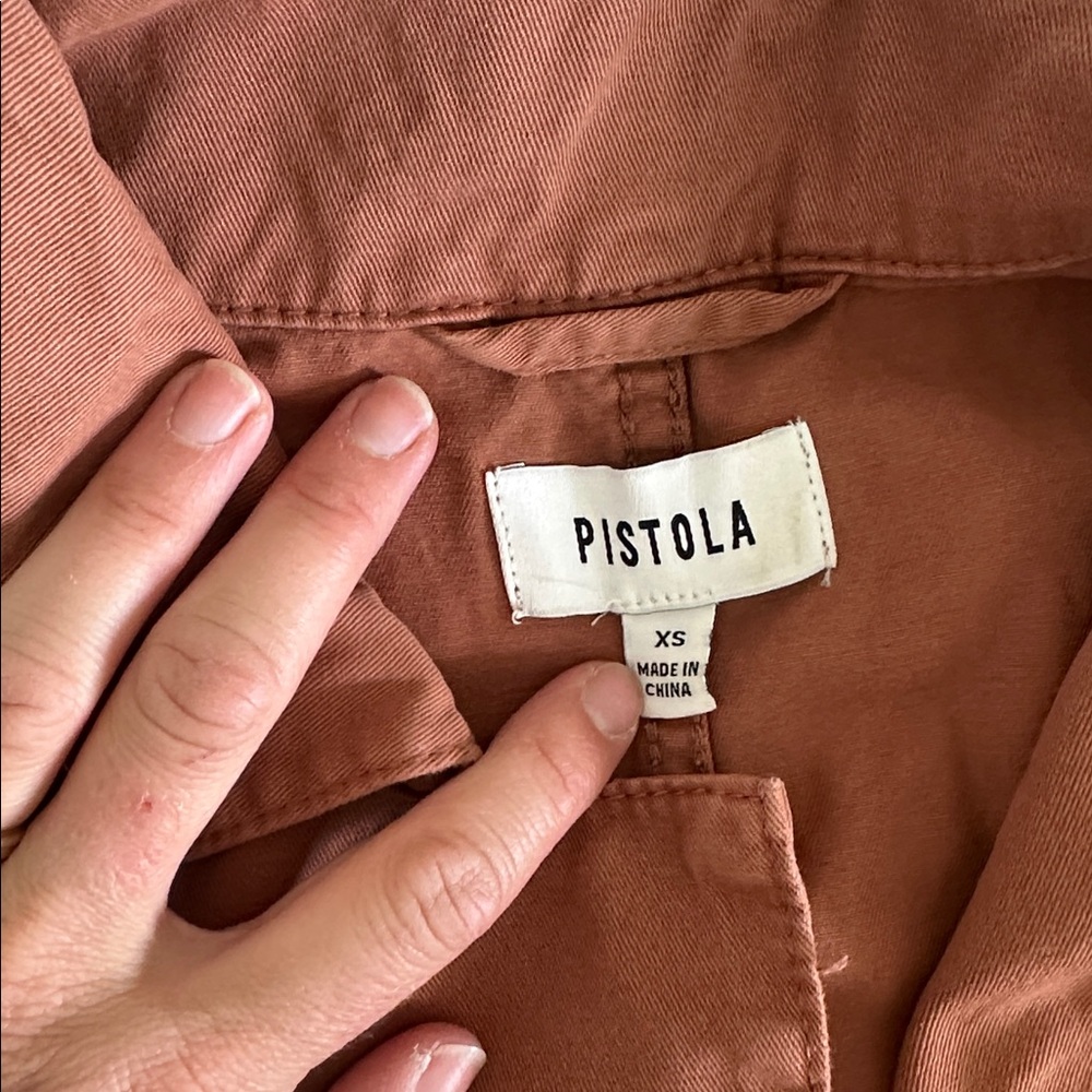 Pistola rust brown button-front jumpsuit! - Picture 2 of 5